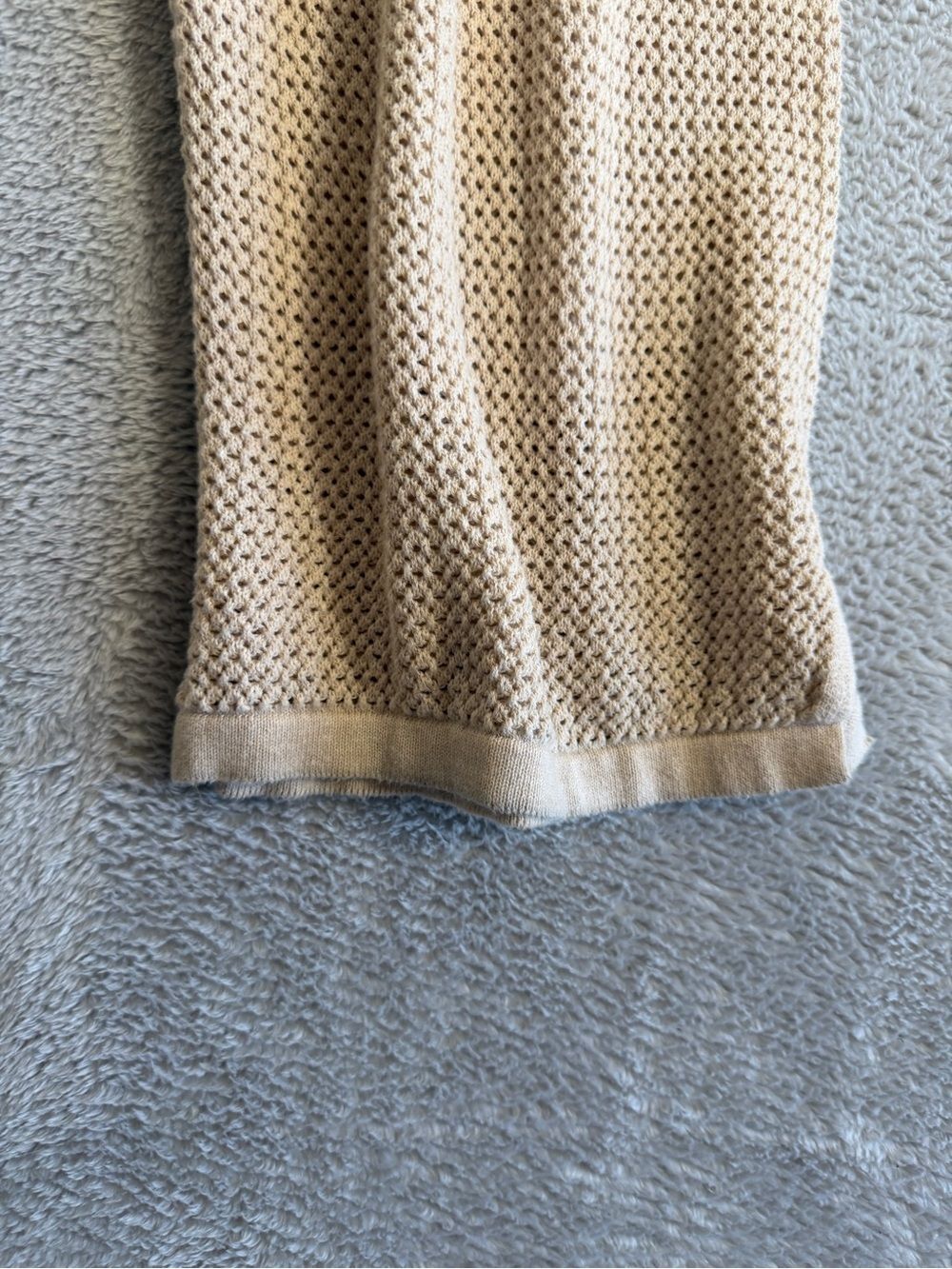 PACT Relaxed  Beachy Wide-Leg Knit Pants in Beige L - Picture 5 of 5